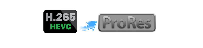 Convert HEVC/H.265 to Apple ProRes 422/4444